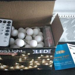 spend £50 on any of my items and get a free set of lights as shown in the photo
new unused in the box
warm white multifunction with remote
ideal for indoor or outdoor Christmas etc
3 x AA batteries needed
ideal to wrap around a mirror or fireplace or wedding etc
multifunction with remote control
batteries not included
soft white colour
come and take a look with no obligation Cash on collection only Birmingham b26 within three days or relisted
no postage no returns no offers please