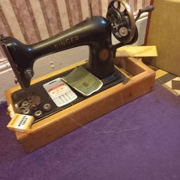 singer hand sew machine sell or swap fir a nice dolls house can paint if nice style been in storage lost metal plate u need to cover we're sew needle drops on see pics sold as seen £40.ono buy picks up cash only genuine buyers no time wasters please please note if u text only. on07864238614 maybe easy to arrange collcetions as I'm very aware off scamners ad few try to scam ne I only want buyers pay cash pick uo at door thanks