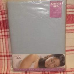 New kingsize bed luxury flannelette fitted sheet 100‰luxury cotton
Warm in the winter and cool in the summer
Collection burscough
Please take a look through my other items