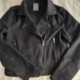 Black Jacket
Soft (suede like) material
Size 10
Great Condition