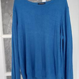 SMALL SIDE SPLITS..ROYAL BLUE..JUMPER/TOP..NOT THICK HEAVY TYPE..JUST SELLING AS WONT WEAR AGAIN N NEED SPACE..ONLY WORN COUPLE OF TIMES..