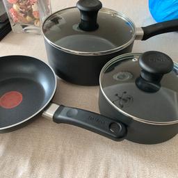 First set is Tefal pots and pan. Price is for first set. Place offers etc. Like new condition only some never used and two only used a few times.