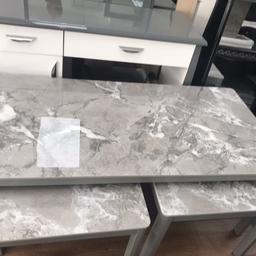 New
Black/grey/white 
Sintered stone coffee table set 
Good quality coffee table set 
£279
Collection only 
137, Bradford Road 
Bd18 3tb