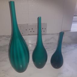 x 3 vases good condition comes from a smoke free home collection or can deliver if live local