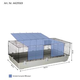Käfig plus Häusschen
Neupreis v.Käfig war 169€ Maße (80x160cm)
Vom Dehner
Käfig unter 6 Monate in Verwendung!