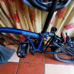 Brompton electric folding bike in Blue
Used once after unpacking
Collect only; Phone Number and address details provided upon offer accepted.
