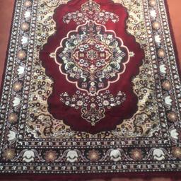 Colourful Rug
Clean from pet and smoke free home - Occasional used so good condition
Colourful - Maroon/Red with cream and white colours
Patterned
One image shows reverse
Washable
Size 6 x 4.5 feet
Suitable for living room or bed room
Cash only
Collection only