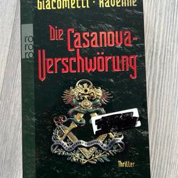 - Buch „Die Casanova Verschwörung“
- neu

Abzuholen in Euskirchen, bei Versand kommt noch das Porto hinzu.