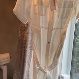 White linen dress new with tags on