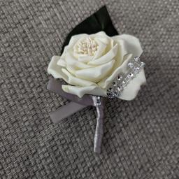 rose wedding corsage button holes

ivory

all hand made

multiple available

£4 each

from a smoke free home

collection from WV11 2 area 

please check out my other items for sale too thanks