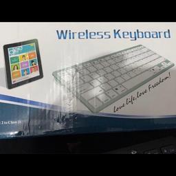 Wireless Bluetooth battery keyboard 

with keyboard cover

Brand new

Welcome To view

Thanks