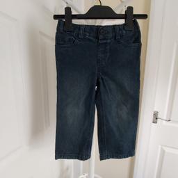 Jeans “F&F”

Dark Blue Colour

Good Condition

Actual size: cm

Length: 51 cm measurements from waist front

Length: 53 cm measurements from waist back

Length: 52 cm from waist side

Volume waist: 55 cm - 57 cm – actual size,
Waist: 20 in (UK) Eur 51 cm – on the label.

Volume hips: 59 cm - 60 cm

Age: 2 – 3 Years, Height: 38 ½ in (UK) Eur 98 cm

100 % Cotton