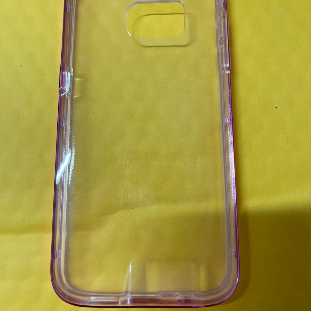 Silicone Case For Samsung S7 Edge New With Pink Bumper