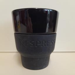 Nespresso Black Lungo Expresso Cups Geckeler Michels Touch Collection Set  of 2