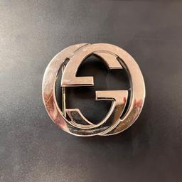 Large Silver GG Gucci buckle. The buckle imperfections so any questions please ask.