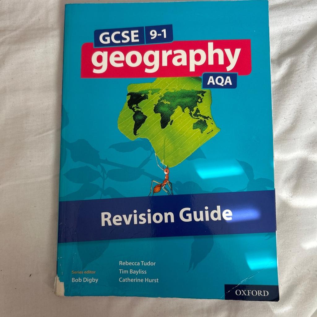 This is an incredible revision guide which helped me achieve a 9 in my GCSE Geography. It is in an exceptional condition and I would hate for it to go to waste as it has the potential to help so many more people. Complete with revision notes, tips and practice questions it’s a great way to start revising even if you’re not sure how to! If you wish to purchase multiple of my books I may be able to do a bundle deal so contact me for more information!