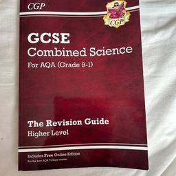 This is an incredible revision guide which helped me achieve a 9 in all three of my GCSE sciences. It is in an exceptional condition and I would hate for it to go to waste as it has the potential to help so many more people. Complete with revision notes, tips and practice questions it’s a great way to start revising even if you’re not sure how to! If you wish to purchase multiple of my books I may be able to do a bundle deal so contact me for more information!