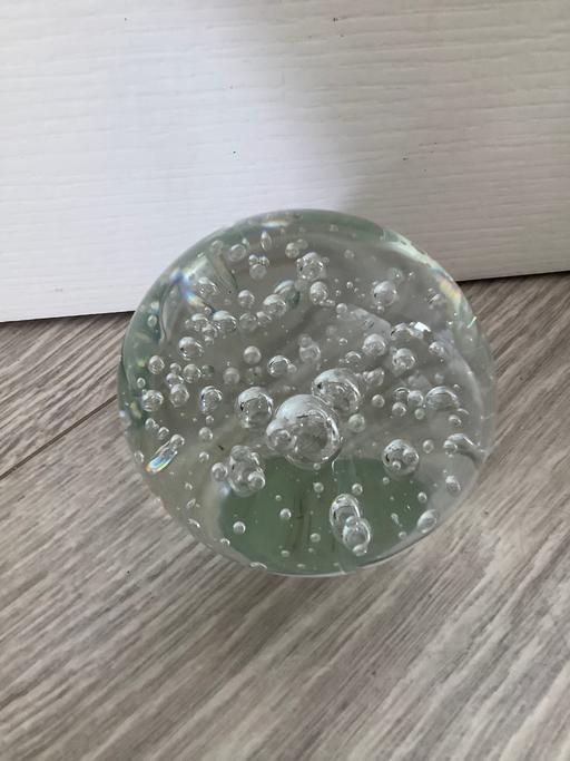 Buy & Sell Essex Basildon - Photos for Large Glass Ball With Air Bubbles