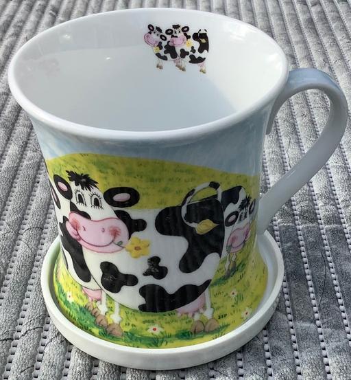 Buy & Sell Essex Basildon - Photos for Beautiful Mug And Lid / Saucer Cow Set