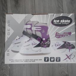 New never used ice skates adjustable so can still be used as your child grows size m