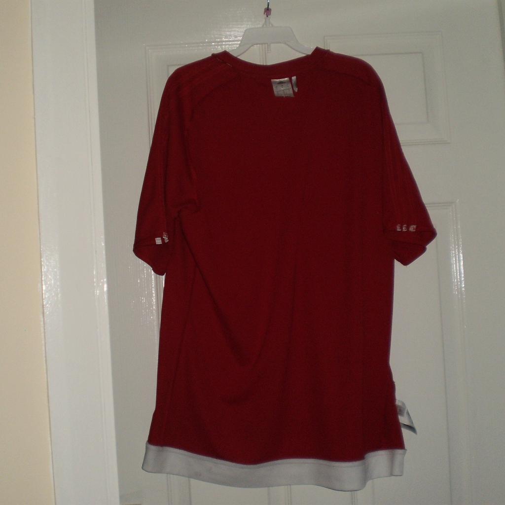T-Shirt “ Adidas “Clima Lite

 Red White Colour

Good Condition

Actual size: cm and m

Length: 72 cm

Length: 47 cm from armpit side

Length sleeves: 39 cm from neck

Volume hand: 55 cm from neck

Volume bust: 1.05 m – 1.18 m

Volume waist: 1.02 m – 1.20 m

Volume hips: 1.05 m – 1.22 m

Size: L (UK) Eur L

Main Material: 100 % Polyester

Made in Cambodia