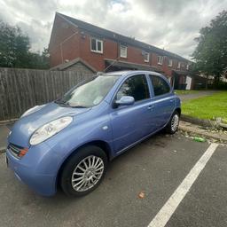 Nissan Micra
2005
1.2
mileage 77000
blue
5 doors
MOT
excellent runner
excellent runner
on board computer
very economic
cheep insurance

selling due to buying a big car.
quick sale
£950 ono
 please no time wasters