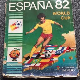 Espana 82 World Cup sticker album
Complete

Some writing in album

Wear and tear to album