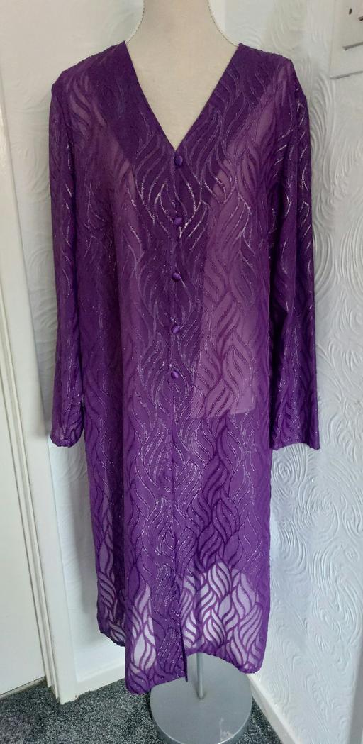 Buy & Sell West Midlands Sandwell - Photos for dark purple open cardgian size 14