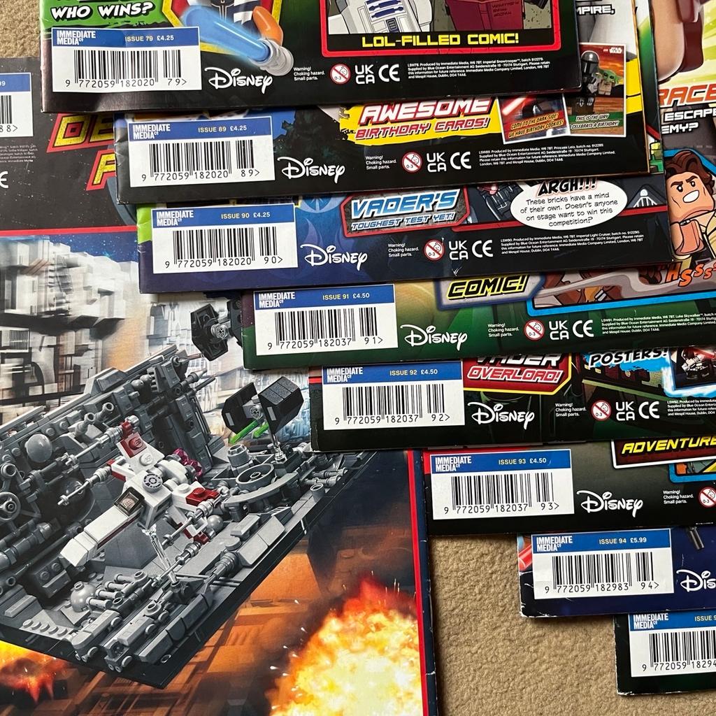 9x Lego Star Wars Magazines (No Lego Included, Magazines Only):

#79
#88
#89 - Missing Posters
#90
#91
#92
#93
#94
#96

These have been read and are in great condition. The issue 89 magazine has the posters missing though, all others are fully intact.

The magazines have plenty of activities to do as well as bits to make. Thee will help keep your little ones entertained over the summer holidays 😁

#lego #legostarwars #legostarwarsmagazines #legomagazine #starwars