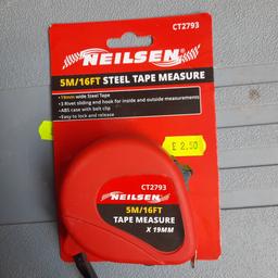 Tape Measures for sales lots for sale at affordable prices 
3m/10ft tape measure £2
5m/16ft tape measure £2.50

We are open every Friday, Saturday & Sunday 10am till 4pm, loads of bargains to be had, hope to see you there, full address is

146-156 Weston Lane.
Tyseley
Birmingham
West Midlands
B113RX, Next to Weston Tyres look for yellow signs.