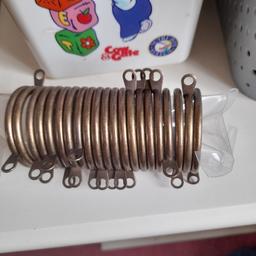 21 curtain rings in a brass colour brand new in box, I have 2 boxes I want £3 per box.