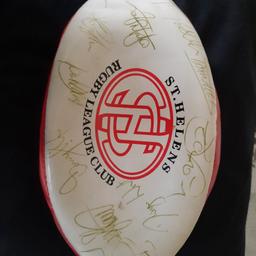 St Helens RLFC signed ball
unsure what year but has Tommy Martins signature