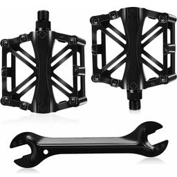 9/16” 2PCS Mountain Bike Pedals - Black Aluminum Alloy MTB Pedals with Wrench - Anti-Slip Pedals for Mountain Bike, BMX and MTB Bike

brand new