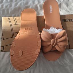 womens melissa sandals toe post one's brand new in the box nude colour size 4
collection only