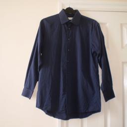 Shirt "Calvin Klein" Men‘s

 Dark Navy Colour

Good Condition

Actual size: cm and m

Length: 75 cm front

Length: 80 cm back

Length: 43 cm from armpit side

Shoulder width: 44 cm

Sleeves length: 58 cm

Volume hand: 48 cm

Volume breast: 1.09 m – 1.11 m

Volume waist: 1.07 m – 1.09 m

Volume hips: 1.08 m – 1.11 m

Size: 15 ½ , 32/33 ( UK )

100 % Cotton

Made in Indonesia
