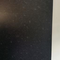 Black Granite Laminate Worktop surface. Like new can be adapted to fit your kitchen. Need sold as soon as possible Dimensions: Length: 229cms, Width: 62cms, Depth: 28cms