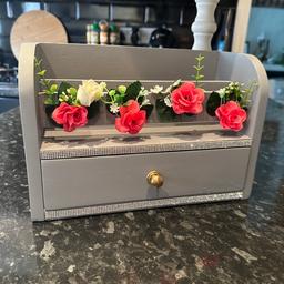 This started off as a dark wood colour but I have given it a new lease of life and it is a one of a kind which will look great on any desk to store your letters and pens. 
From a smoke free home.
Collection from Congress Mount Armley 
LS12 3DU 
Have a look at my other items for sale 🌸