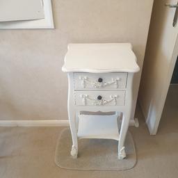 Dunelm toulouse 2 draw bedside table good cond just small mark on top