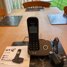 Excellent condition “as new” BT digital cordless phone has all original cables and user guide as per the photo.