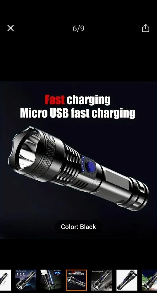 Buy & Sell West Midlands Birmingham - Photos for rechargeable Torch 3 in 1 mode with battery