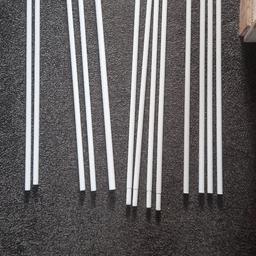 13x white metal poles
brand new unused
variety of sizing
can be cut down if needed

£1 per pole
£10 for all