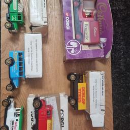 Collection of old corgi cars. Look at pictures for types but most are from ages ago as still have 2p postage stamp on. All in really good condition. selling as bundle together