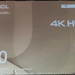 TCL 50P735K 50" 2160p LED Smart TV.
Brand new boxed. Collection local or national. Free delivery with in a 20 miles radius msg for details. Dispatched by other courier service 3-5 days.