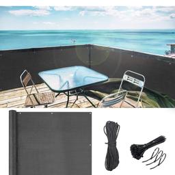 BRAND new £12.00
Balcony Privacy Screen Cover, 90 * 300cm HDPE UV-Proof Fence Windscreen for Porch Deck, Outdoor, Backyard, Patio, Terrace Includes Cable Ties (Black)…
Lower Visibility & Privacy Protection】The Visibility of Balcony Shield Cover is lower, not only can you put this privacy screen on your balcony, but it's also perfect for swimming pool areas and gardens. The balcony privacy screen is also a beautiful decoration
【Multifunction】: The Balcony Fence Privacy Screen can be a Shading net, a Sunscreen Insulation net, which can be use for Privacy protect, Sun shade, Windproof, Cooling, anti-storm, moisturizing, others.
【High quality material】: The Balcony Privacy Screen Cover is make of HDPE fabric, tear-resistant, weather-resistant, quick-drying and easy to care for. Suitable for all weather conditions
【Size】:90*300cm ,privacy screen cover will block off 95% of the sun and provides UV protection.The Privacy Screen is widely used in balconies, courtyards, roofs, carports, warehou