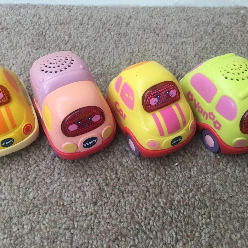 Selling 4x v-tech toys in good condition.. all have been checked they are still in working condition but need 2xAAA in each vehicle. Children will love these as they light up and sing songs.
Toot-Toot Range Is Designed To Develop Children'S Imagination And EncOurage Creative Play.
Develop Fine Motor Skills.
Originally selling in the shops £5 each.