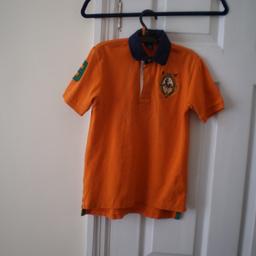 Shirts "Polo by Ralph Lauren"

Finest Polo Quality

Orange Colour

Good Condition

Actual size: cm

Length: 50 cm front

Length: 55 cm back

Length: 35 cm from armpit side

Shoulder width: 32 cm

Sleeve length: 16 cm

Volume hands: 31 cm

Volume bust: 72 cm – 78 cm

Volume waist: 72 cm – 80 cm

Volume hips: 75 cm – 85 cm

Size: 7 Years

100 % Cotton

Exclusive of Decoration

Made in Indonesia