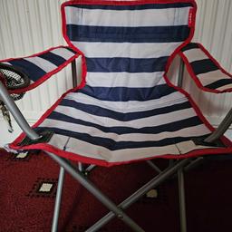 Yello Kids Folding Chair

Great for the garden, camping, or fishing

Available in stripes design

Only used once.  In excellent condition.  Still has labels Intact.
