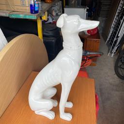 Greyhound ornament. Material is plastic