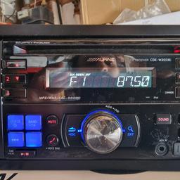 ALPINE CDE W203RI DOUBLE DIN STEREO

USB, AUX, RADIO ETC

GOOGLE MODEL FOR FULL SPECS

INCLUDES CAGE, ISO LEADS AND SURROUND

TESTED AND FULLY WORKING

GRAB A BARGAIN

PRICED TO SELL

COLLECTION FROM KINGS HEATH B14  OR CAN DELIVER LOCALLY

CALL ME ON 07966629612

CHECK MY OTHER ITEMS FOR SALE, SUBS, AMPS, STEREOS, TWEETERS, SPEAKERS - 4 INCH, 5.25 AND 6.5 INCH