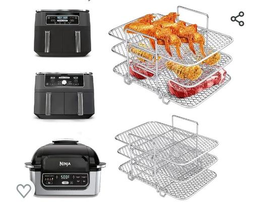 Buy & Sell Derbyshire Bolsover - Photos for air fryer mesh cooking racks 2 sets